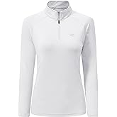 AIRIKE Long Sleeve Golf Polo Shirts for Women Stand Up Collar Thermal Fleece Womens Tank Top