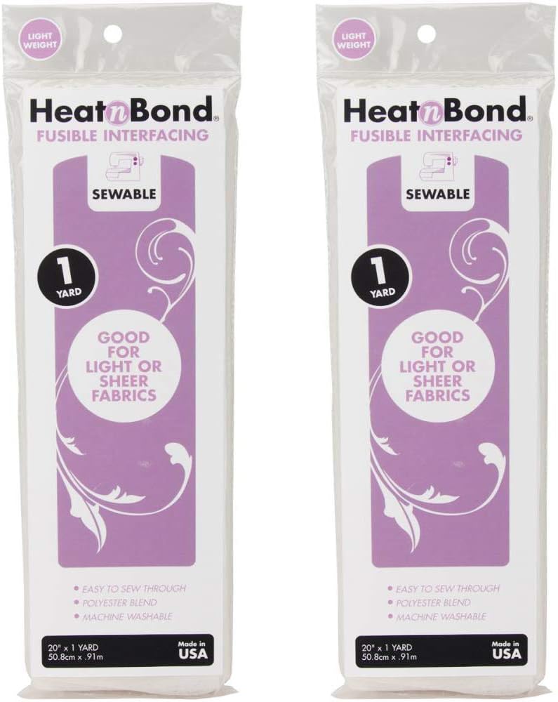 HeatnBond Fusible Interfacing – Medium Weight Non-Woven, 20" X 25 Yards, White - View #5