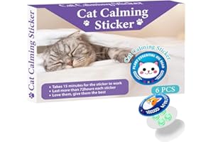 Calming Patches for Cats, Calming Sticker for Emotional Comfort Outdoor– Effective Stress Relief for Travel, Fireworks & Pure
