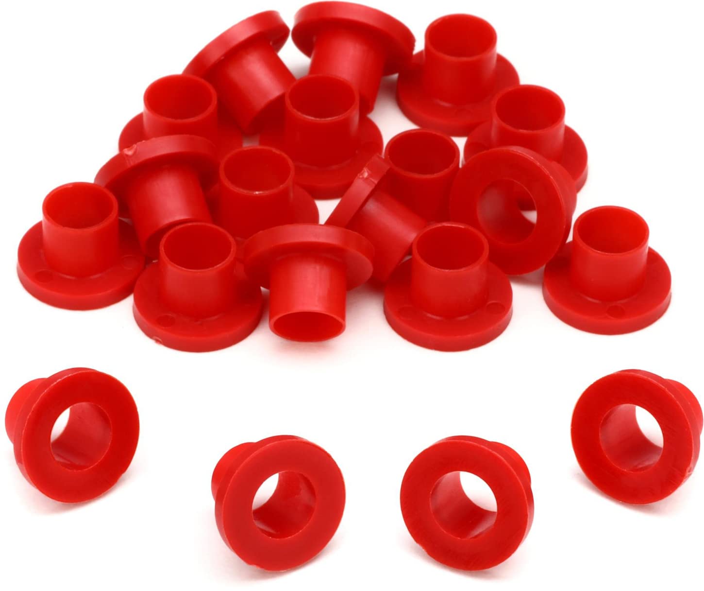 Danmar 20 Pack Nylon Tension Rod Washers - Red