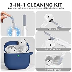 for AirPods 4 Case, Soft Silicone Protective Case
