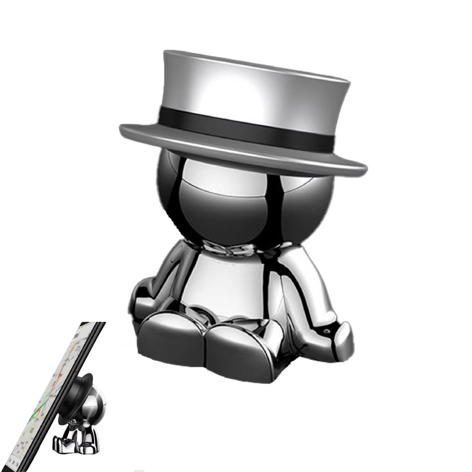 Ankia - Magnetic Car Dashboard Phone Holder in Man Shape - Compatible with iPhone, iPad and Samsung Galaxy