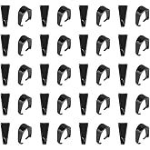 UNICRAFTALE 100Pcs 304 Stainless Steel Black Snap on Bails Charm Ice Pick Pinch Bails Connectors Metal Pendant Clasp Pin 0.6mm for DIY Charm Necklace Jewelry Making