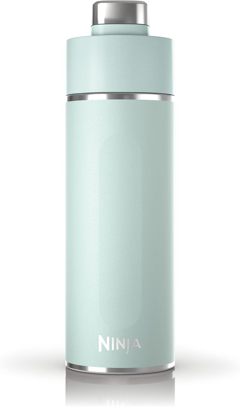 Ninja Thirsti 530ml Water Bottle Mint Triple Vacuum Insulated Leak-Proof