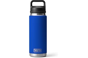 YETI Rambler 26 oz Bottle, Leakproof, Vacuum Insulated, Stainless Steel with Chug Cap, Royal Blue
