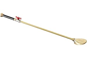 Bosmere Haws All Brass 24" Watering Lance with Ball Valve for Adjustable Flow and Fine Oval Rose