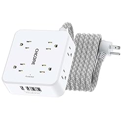Surge Protector Power Strip - CHCORE 10 Ft Braided