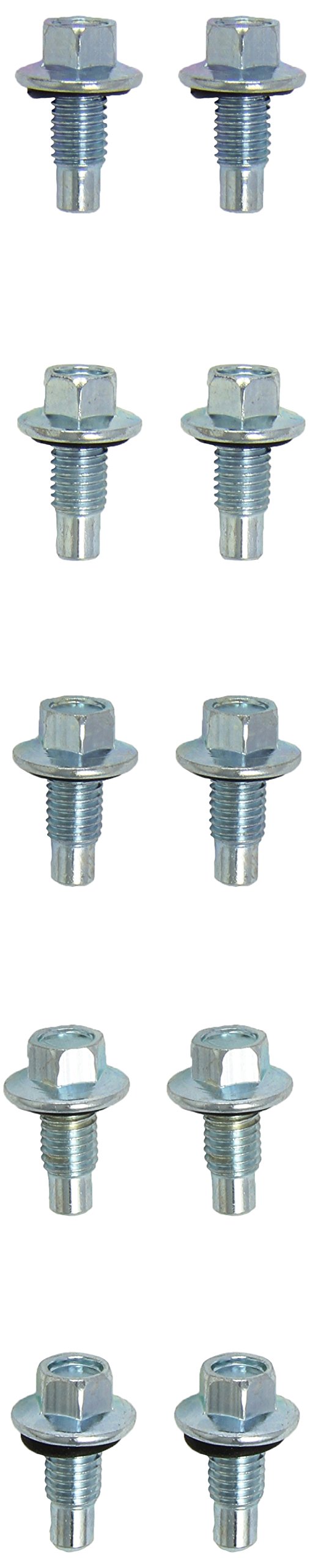 Oil Drain Plug, Hexagonal 15 mm, M12 x 1.75 x 25 mm, Pack of 10, 37 mm