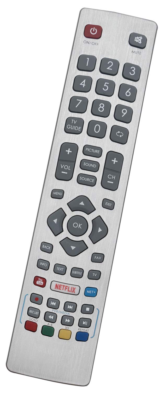ALLIMITY Remote Control Replace Fit for TV LC-49FI5542E LC-49UI7252K LC-49UI7352K LC-49UI7552E LC-50CFG6001E LC-50CFG6001K LC-50CFG6002K LC-50UI7222E LC-50UI7322E LC-50UI7352E