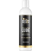 XESSO Water-based Creamy Lube, Unscented 245mL, Thick White Gel-like Slippery Glide, Hypoallergenic for Women, Men & Couples.