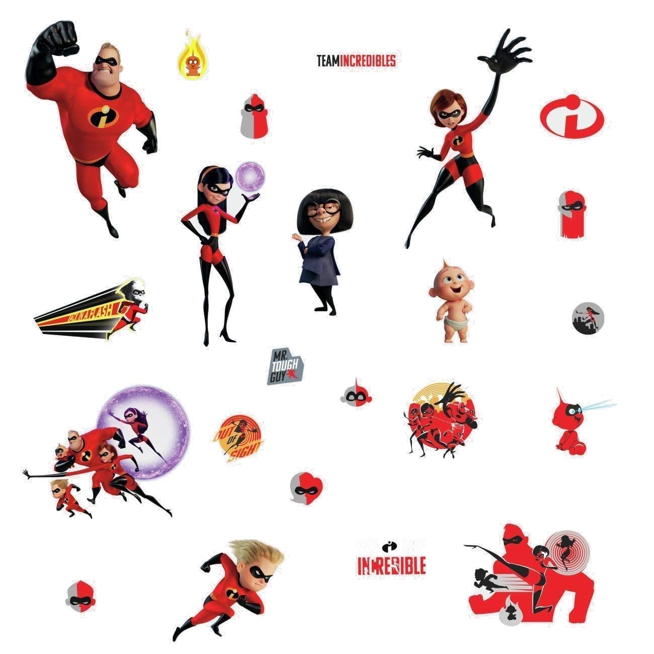 Children's RoomMates The Incredibles 2 Wall Stickers