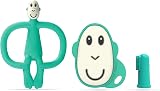 Matchstick Monkey Teething Starter Set Antimicrobial Green Monkey Teether 3
