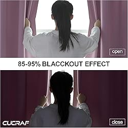 CUCRAF Custom Blackout Curtains for Bedroom Living