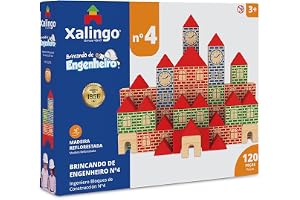 Brincando De Engenheiro 120 Peças Xalingo Multicor