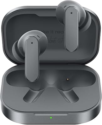Buds Air 8 Auriculares Bluetooth, 55dB ANC Adaptativo y 58h Autonomía, Auriculares Inalámbricos con 11+6 Mm Controlador, Ear-by AI Asistente y AI Traductor, Audio Hi-Res LHDC 5.0, IP55, Gris