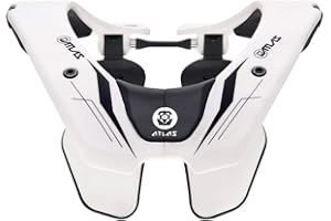 Atlas Brace Air Brace Unisex-Adult Off-Road Motorcycle Neck Protection - Ghost White/Large