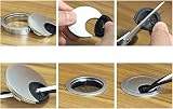 Xcyroiiy 2Pcs 80mm Desk Cable Grommets Bronze Round Cable Hole Covers view 7