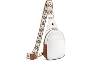 CHOLISS Small Sling Bag for Women Leather Crossbody Fanny Packs Chest Bag for Women