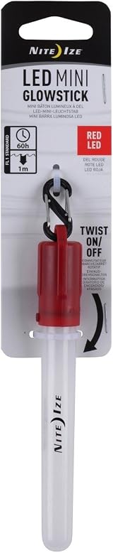 Nite Ize Mini LED Glowstick Red Safety Visibility Floats 60+ Hr Battery view 3