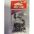 Eagle Claw 01132-007 Barrel Swivel Terminal Tackle, Silver Finish