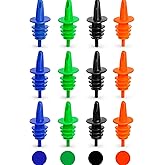 EHOMEA2Z Shaved Ice Pourers 12 Pack - Ideal for Snow Cone Syrup Bottles, Shaved Ice Syrups, Snow Cone Accessories, Liquor, Ju