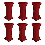 Enjoyidea Cocktail Table Covers-Spandex Round High