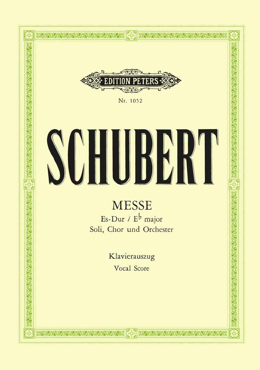 Schubert: Mass No. 6 in E flat D950 (Vocal Score) (EP1052)
