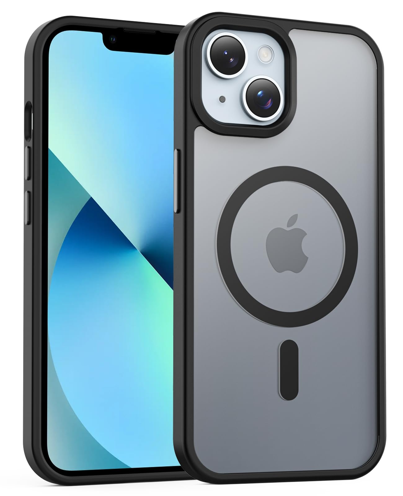 Photo 1 of Temdan for iPhone 13 Case [Compatible with MagSafe] [Military-Grade Drop Protection] [Anti-Fingerprint] [Anti-Scratch] Slim Silky-Soft Touch Translucent Matte Case 6.1 inch, Black