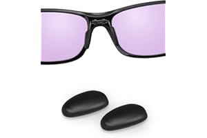 Handwith 1 Pair Soft Silicone Sunglass Nose Pads for Maui Jim Big Wave/Red Sands/Bamboo Forest, Push-in Anti-Slip Comfort Fit Glasses Nose Piece Nose Guard Replacement Kit Black