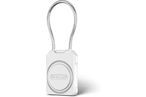 PROfezzion Secure Air Tag Holder with Metal Wire Cable for Luggage, IPX8 Waterproof Hard Shell Hidden Air Tag Case with Allen