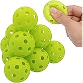 Avesfer 12/20/40 Pack Plastic Golf Balls Soft [Anti-Crack] 42mm Training Golf Balls for Swing Practice Golf Balls for Backyard Limited Flight Airflow Hollow at Home Use Indoor Green