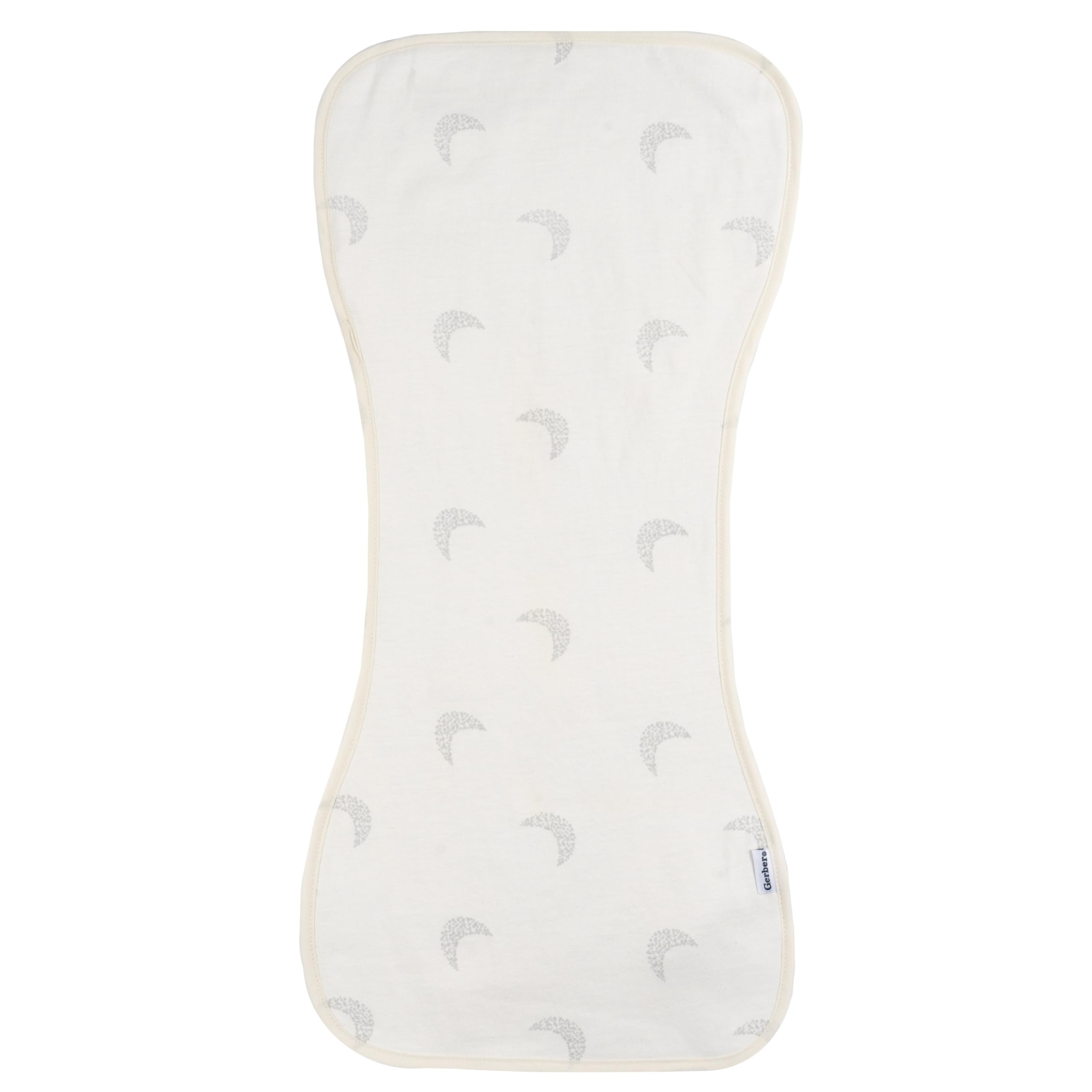 Gerber Baby Unisex Burp Cloths 5-Pack, Tan Grey, Size 10.5
