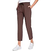 CRZ YOGA Womens High Waisted 4-Way Stretch Golf Capris 25" Short - Work Pants Athletic Lounge Workout Ankle Pants