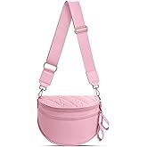 oscaurt Puffer Crossbody Bag Bum Bag for Women Spacious Cross Body Travel Purse Quilted Shoulder Handbag