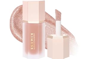 KIMUSE Soft Natural Glow Liquid Filter, Weightless, Long-Wearing, Smudge Proof, Natural-Looking, Dewy Finish, Glow Liquid Illuminator Makeup