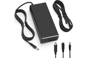 Hyleton UL Certified 54.6V2A Fast Electric Bicycle Charger, Suitable for 48V Lithium Battery Electric Scooter Charger, Three-in-one Plug, Compatible with DC2.5mm/2.1mm and 12mm 3-pin Plug/Video Head.