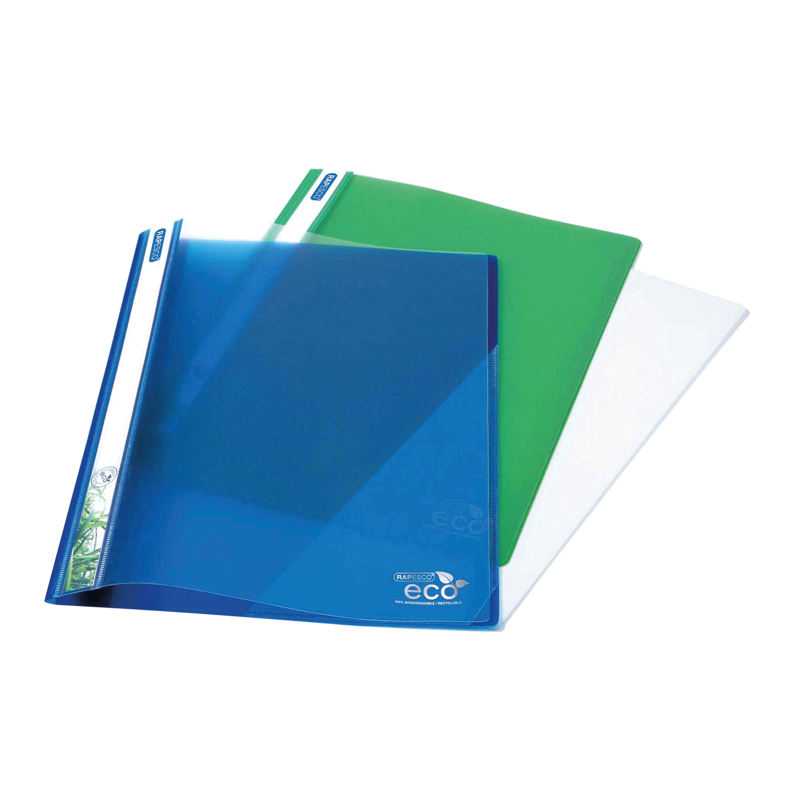 Rapesco 1099 ECO Report File, A4, Assorted Colours, Pack of 10