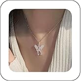 Erimberate Bohemian Butterfly Choker Necklace Silver Hollow Butterfly Pendant Necklace Metal Butterfly Chain Necklace Minimalist Butterfly Collar Necklace Jewelry for Women