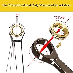 Meccion Combination Wrench 13mm Metric Open End