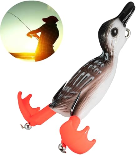 Duck Bobbers For Fishing Topwater Duck Fishing Lures - 4.8 Inch Realistic Baby Duck Baits For Bass & Pike Realistic Duckling Baits Duck Bobbers For Fishing Topwater Duck Fishing Lures - 4.8 Inch Realistic Baby Duck Baits For Bass & Pike Realistic Duckling Baits