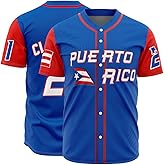 Puerto Rico Jersey for Men World Game Classic Baseball Jerseys Stitched Shirt