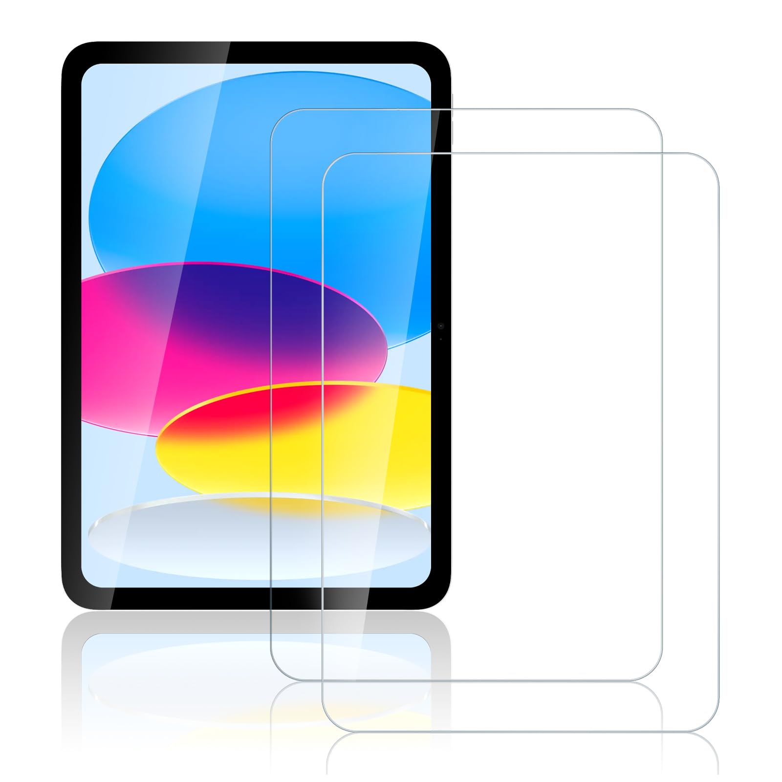 Photo 1 of [2-Pack] Tempered Glass Screen Protector for iPad (A16) 11th Generation 11 Inch 2025, iPad 10th Generation 10.9 Inch 2022, Apple Pencil Compatible, Case Friendly