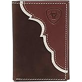 Ariat Leather Two Toned Overlay - Men's Trifold Wallet
