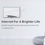 TP-Link TL- 2000Mbps Powerline Adapter Kit Gigabit Passthrough MIMO view 3