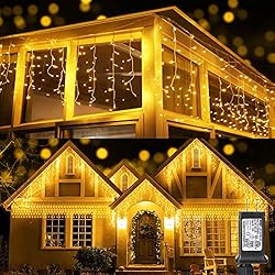 Toodour Icicle Lights, 29.5ft 360 LED Christmas