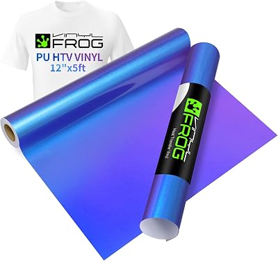 VINYL FROG Gradual HTV Purple to Blue Gradient 12x5ft Chameleon Vinyl