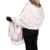 TZ Promise Women's Pashmina Shawls and Wraps Reversible Floral Flower Rave Scarf