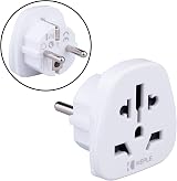 Keple Travel Adapter EU Universal Plug World to European Type F/C Converter UK view 2