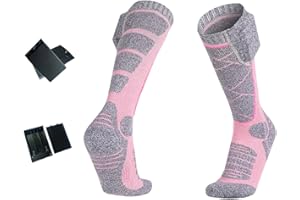Wazsnhm Heated Socks Thick,Kids Ski Socks for Cycling,Outdoor Sports Ice Skating Camping