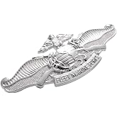 Patriot Accessories Military Chrome Auto Emblem (Navy FMF)